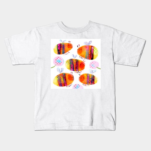 Bees Kids T-Shirt by Gareth Lucas